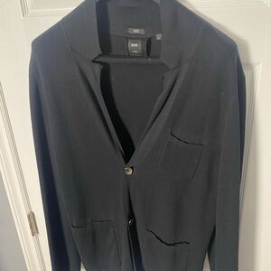 Hugo Boss Elegant Black Knit Cardigan